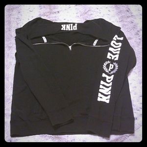 Pink half zip